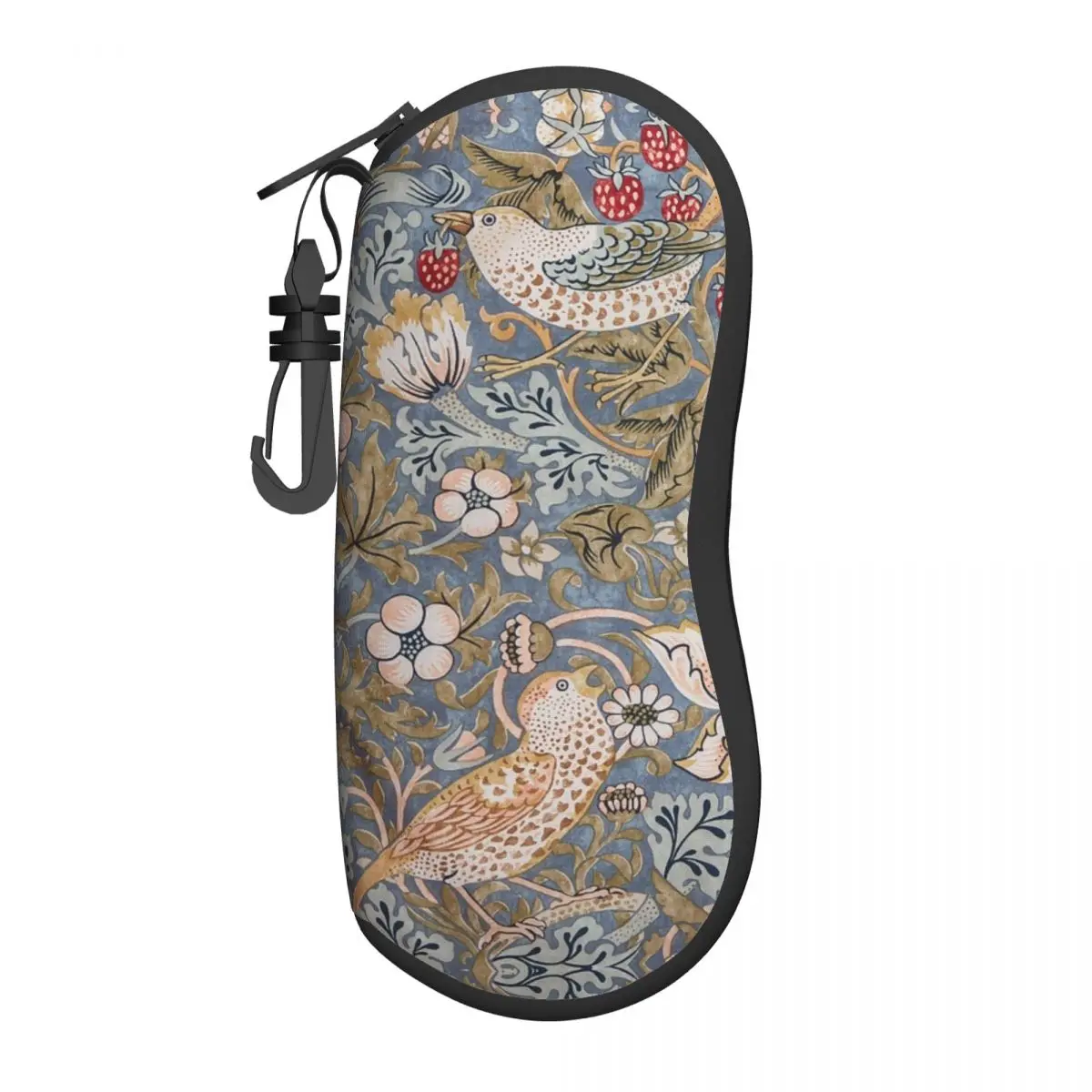 Strawberry Thief Shell Eyeglasses Case Men Women Cute William Morris Floral Textile Pattern Glasses Case Sunglasses Box Pouch