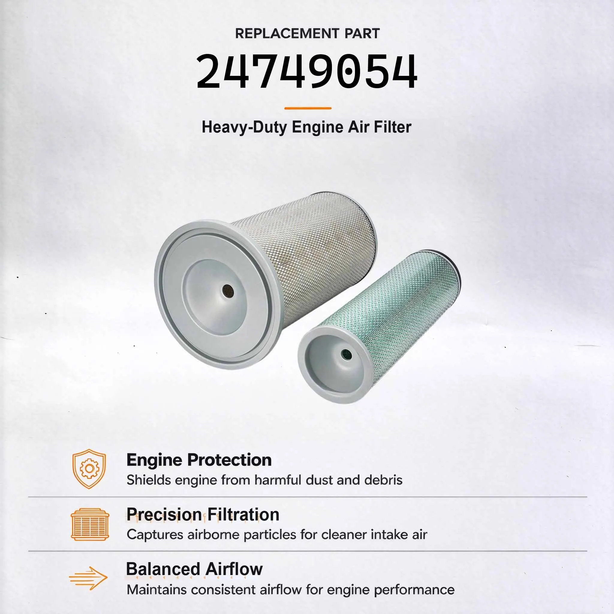 New Air Filter JM-1015AB For Komatsu PC200-3 PC200-6(6D95) PC200-6(6D102) PC200-6 PC200LC-6 PC210-6 PC220-3 PC220-6 PC220-6