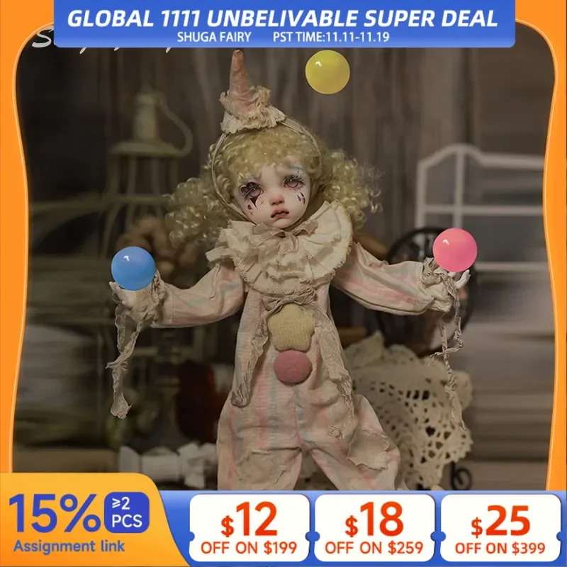 shugafairy-sekino-1-6-plus-bjd-poupees-halloween-clown-style-maison-hantee-fete-haute-qualite-poupee-boule-articulee-poupees-jouets