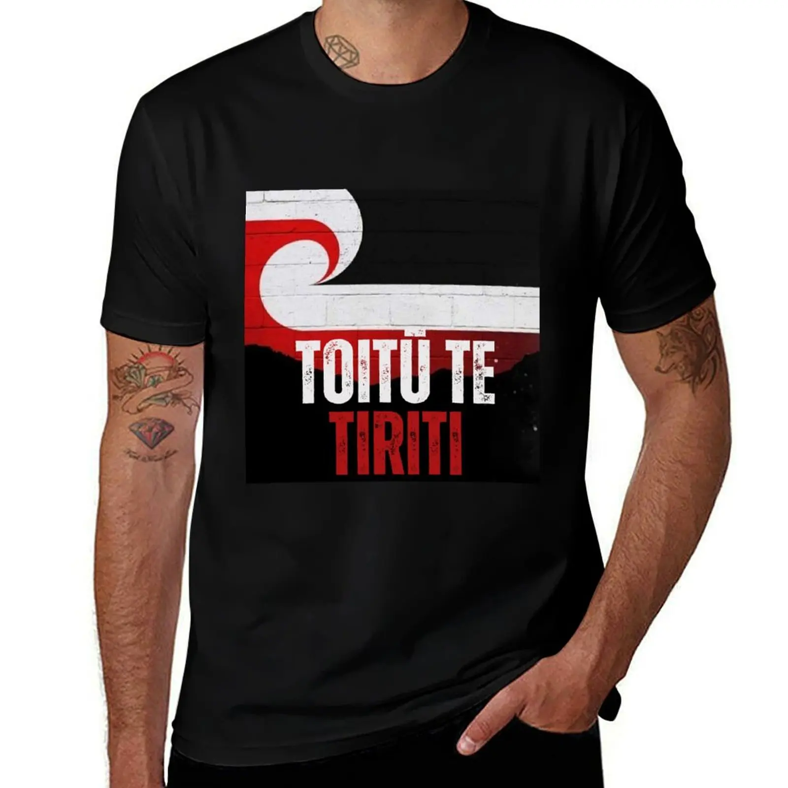 Toitū Te Tiriti - Treaty Integrity T-Shirt Modern Style Print T-Shirt