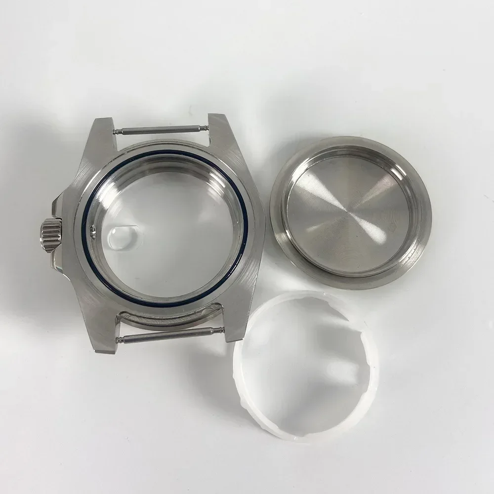 40MM Watch Case with Sapphire Crystal Watch Accessories for Miyota 8215 8205 8200 2813 3804 ETA 2836 2834 Movement Repair Part