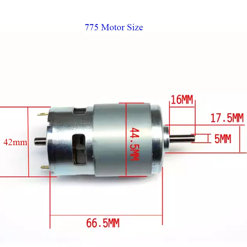 775 795 895 DC Motor 12V24V Double Bearing High Torque High Speed Power Magnetic Power Tool Motor Electronic Component Motor