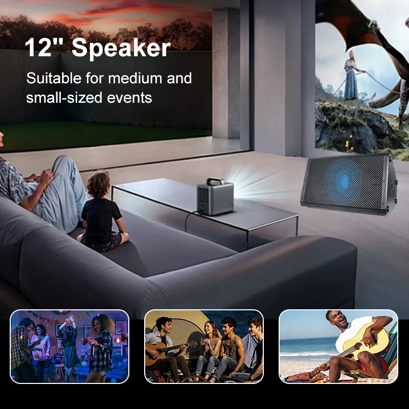 Dual 15 Inch Speaker Perfect For Medium Large Concerts Events Live Performances Venues Stage Dual 15 Inch Professional Speakers