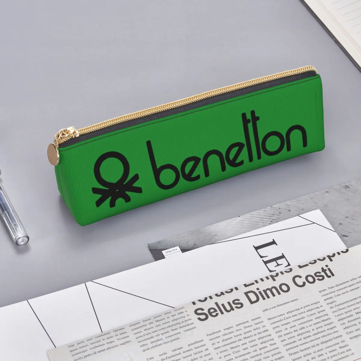 United Colors Of Benetton Pencil Cases Pencil Pouch Storage Stationery Supplies Large Storage Pen Box Pencil Bag for Boy Girl view 2
