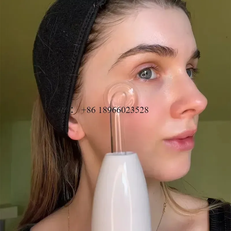 WMWMNU Portable Handheld Wand Anti-Wrinkle Microcurrent Facial Head Toning Device High-Frequency Hair Wand USB