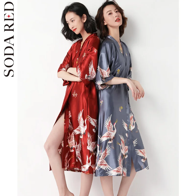 2PCS Pajamas Set Kimono Robe Satin Floral Bridesmaids Robes for Wedding Party Gift Bridal Lingerie Shower Robe Quick Dry Luxury