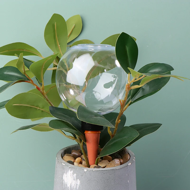 ^1Pc 500ML Self Watering Plant Watering Bulbs Automatic Drip Irrigation System For Garden Flower Plants Watering Balls Devices