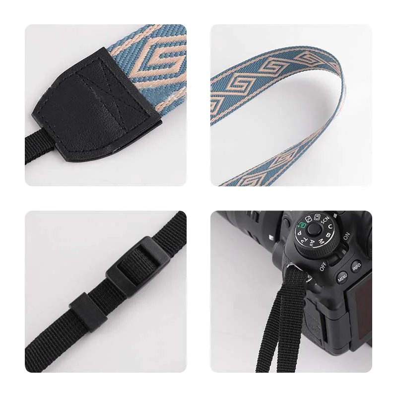 Universal Camera Strap for DSLR/Mirrorless, Anti-Pressure Comfort Shoulder Neck Strap Retro Vintage Photography Accessories