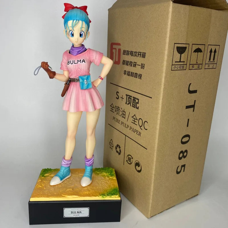 Jt Studio Dragon Ball Childhood Bulma Anime Actionfigur, Sammlermodell, Desktop-Dekoration, Ornament für Anime-Fans und Sammler