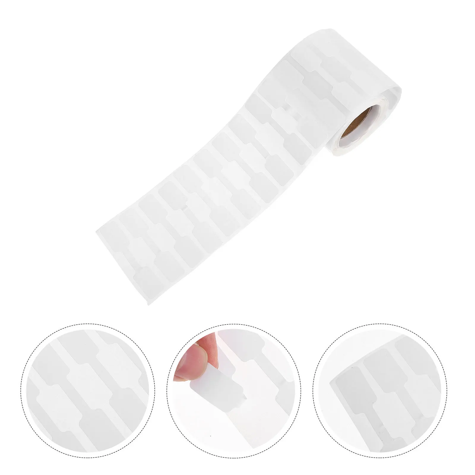 

500pcs Shop Price Labels Rectangle Blank Stickers for Jewelry Clothing Sale Price Identify Tag