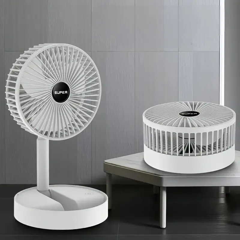 مروحة مكتب USB صامتة مدمجة - مروحة تبريد كهربائية محمولة للمكتب والمطبخ والتخييم والنوم - مروحة توزيع هواء فعالة