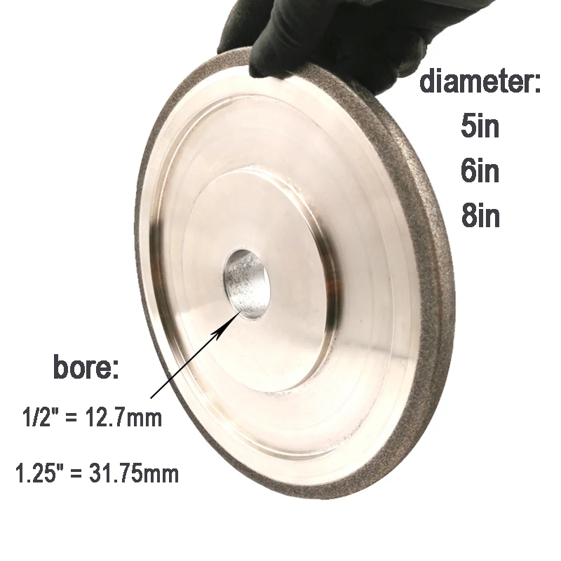 Band Saw Blades Sharpening Wheel 5/6/8 Inch CBN Grinding Wheels for Sharpening Bandsaw Tooth