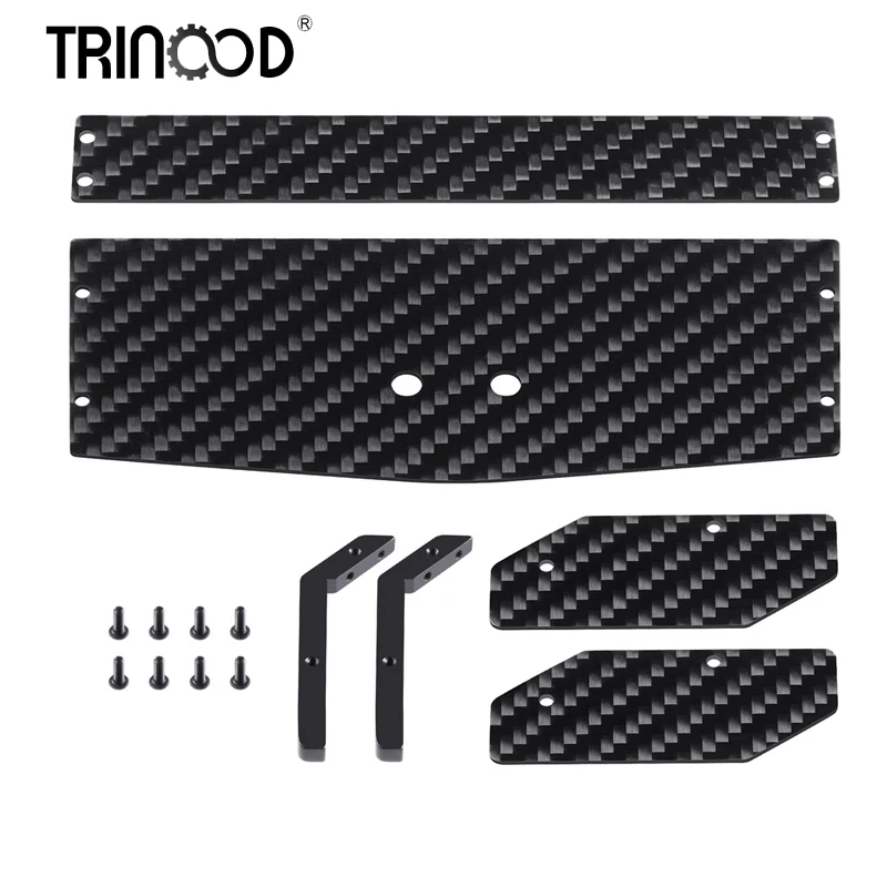 

TRINOOD Aluminum & Carbon Fiber Tail Wing Rear Spoiler For 1/16 RC Car Mini-B Upgrade Accessories