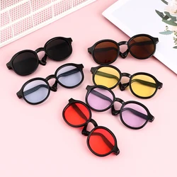 Cotton Doll Glasses Vintage Round Sunglasses Colorful Lens Eyeglasses Miniature Eyeglasses For Blythe 18 inch Dolls Accessories