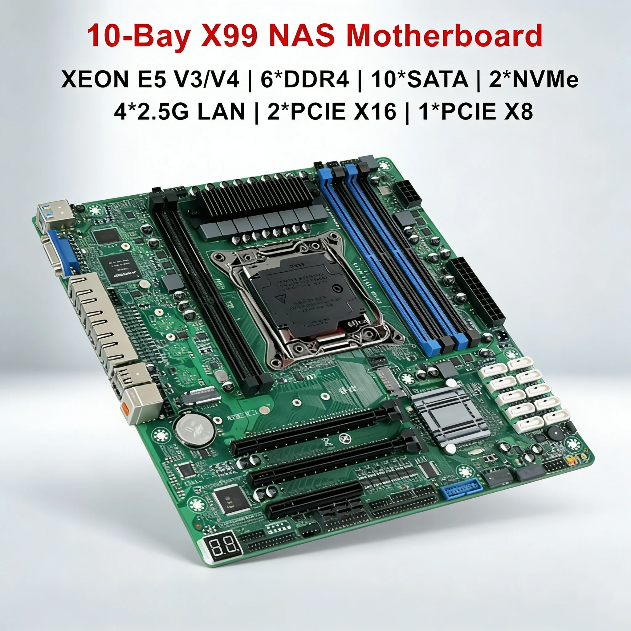 10 Bölmeli X99 NAS Anakart XEO - E5 2699 V4 incelemesi ve fiyatı