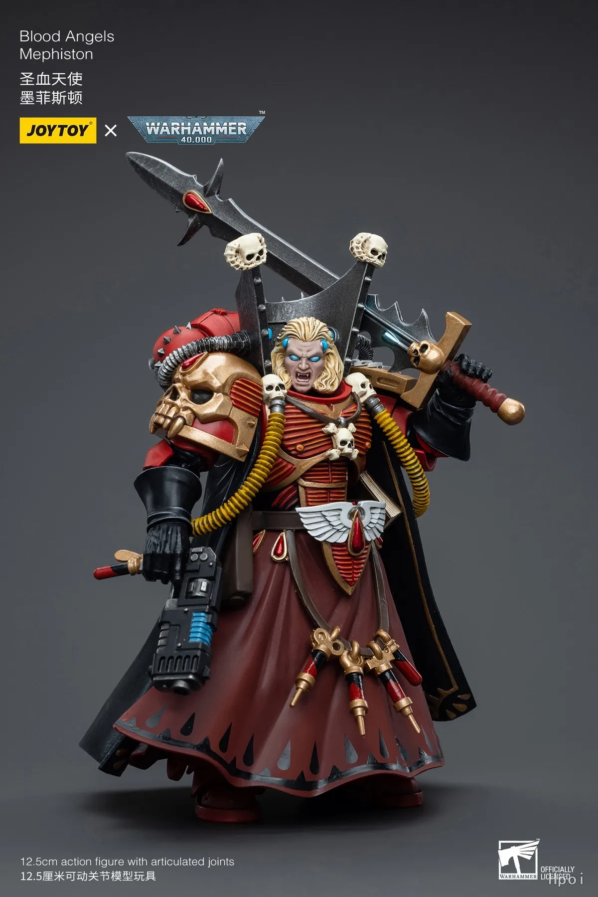 【Original】 JOYTOY Warhammer 40K 1/18 Actionfiguren Blood Angel Mephiston Anime Spielzeug Sammlung Geschenk Militärmodell