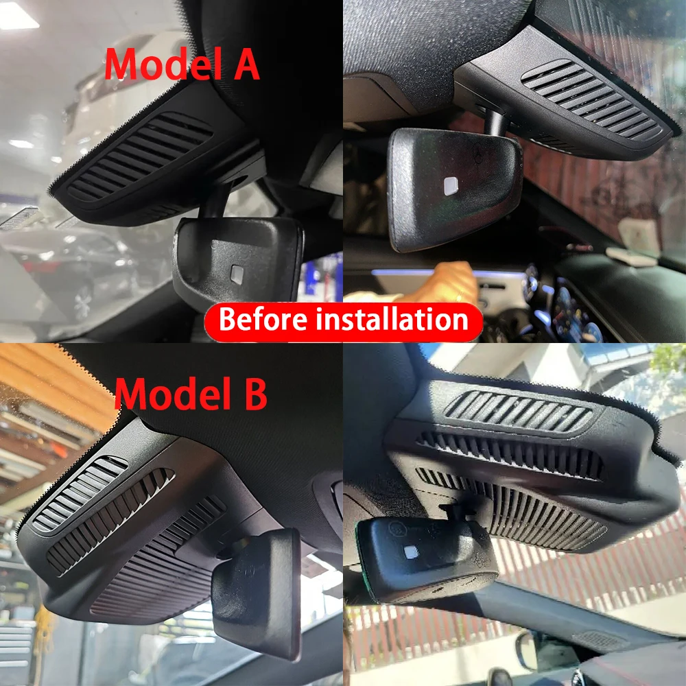 for Mercedes Benz MB CLA GLA A Class W177 V177 C118 H247 4K 2160P Front Rear Camera Dash Cam Wifi Plug and Play Video Recorder