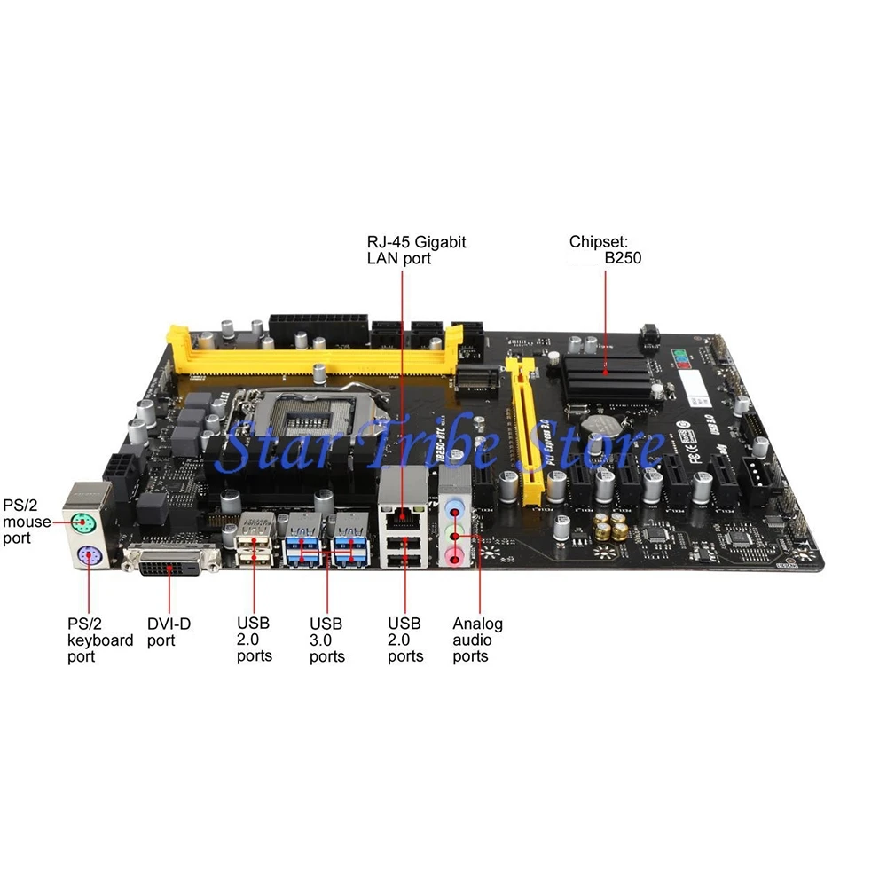 TB250-BTC B250 LGA 1151 DDR4 32GB PCI-E 3.0 ATX Professional High Quality - Fast Shipping