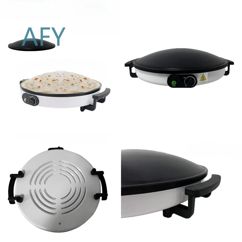 Commercial Electric Pancake Maker for Naan Flatbread Sandwich Breakfast Cooking 220V 110V Dual Voltage Griddle Machine for
