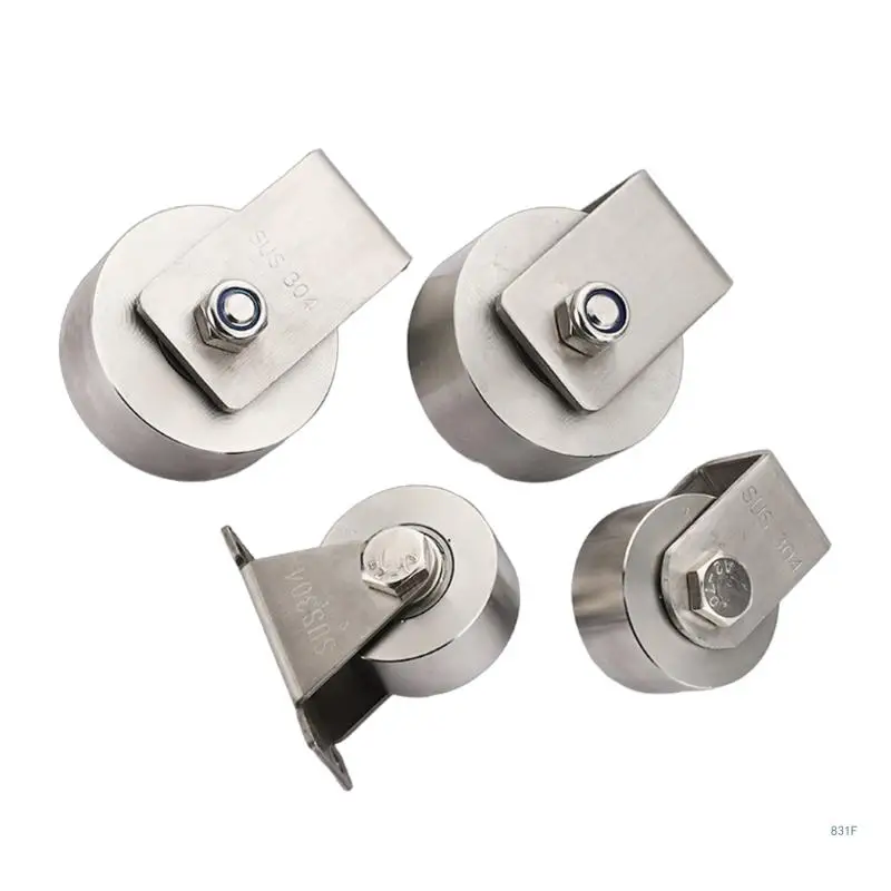 Rel Panduan Pintu Geser Roda Datar Bantalan Roda Katrol Kereta Rol Bantalan Beban