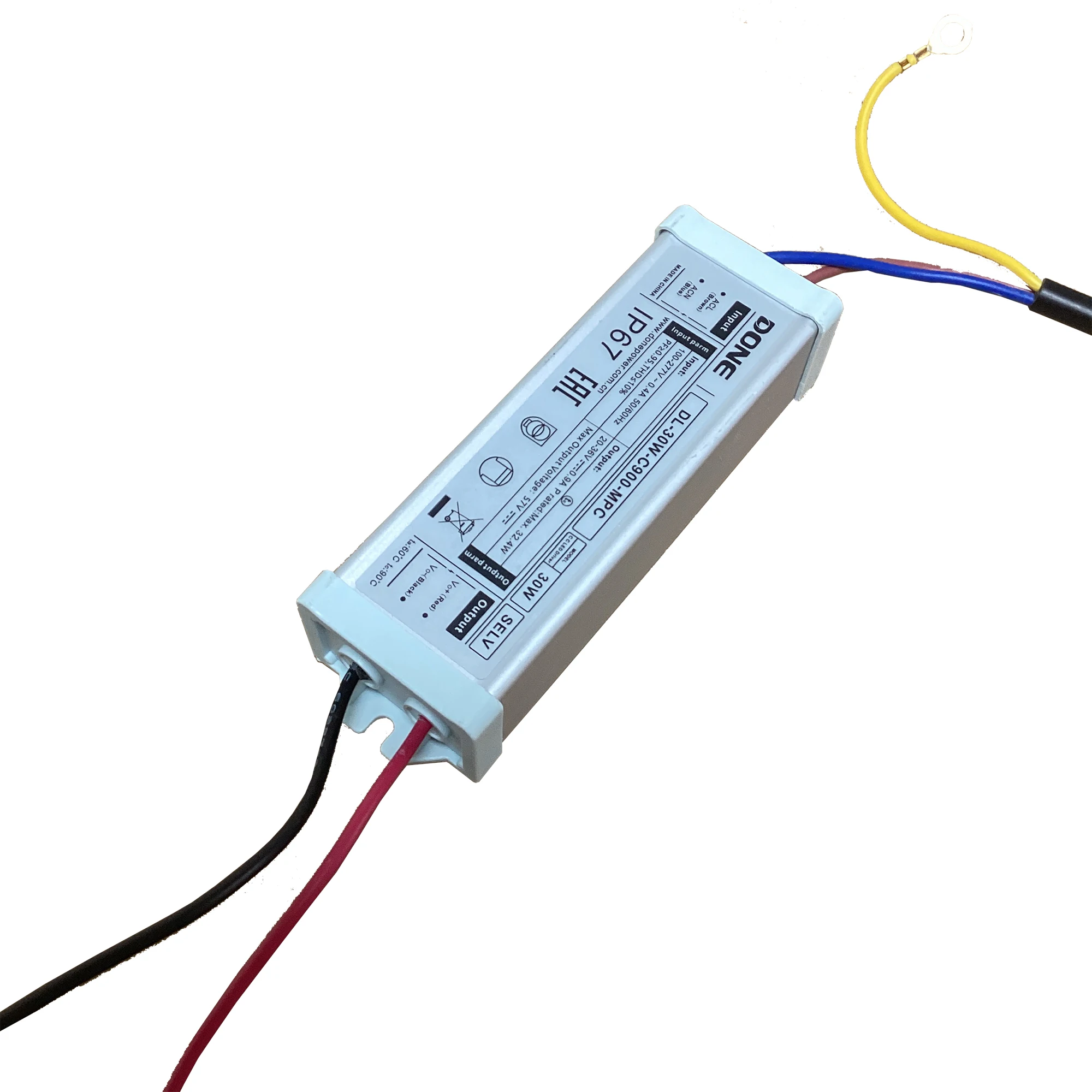 IP67 Outdoor Lighting LED Driver 900mA 1200mA Constant Current Output Voltage 21V 24V 27V 30V 33V 36V