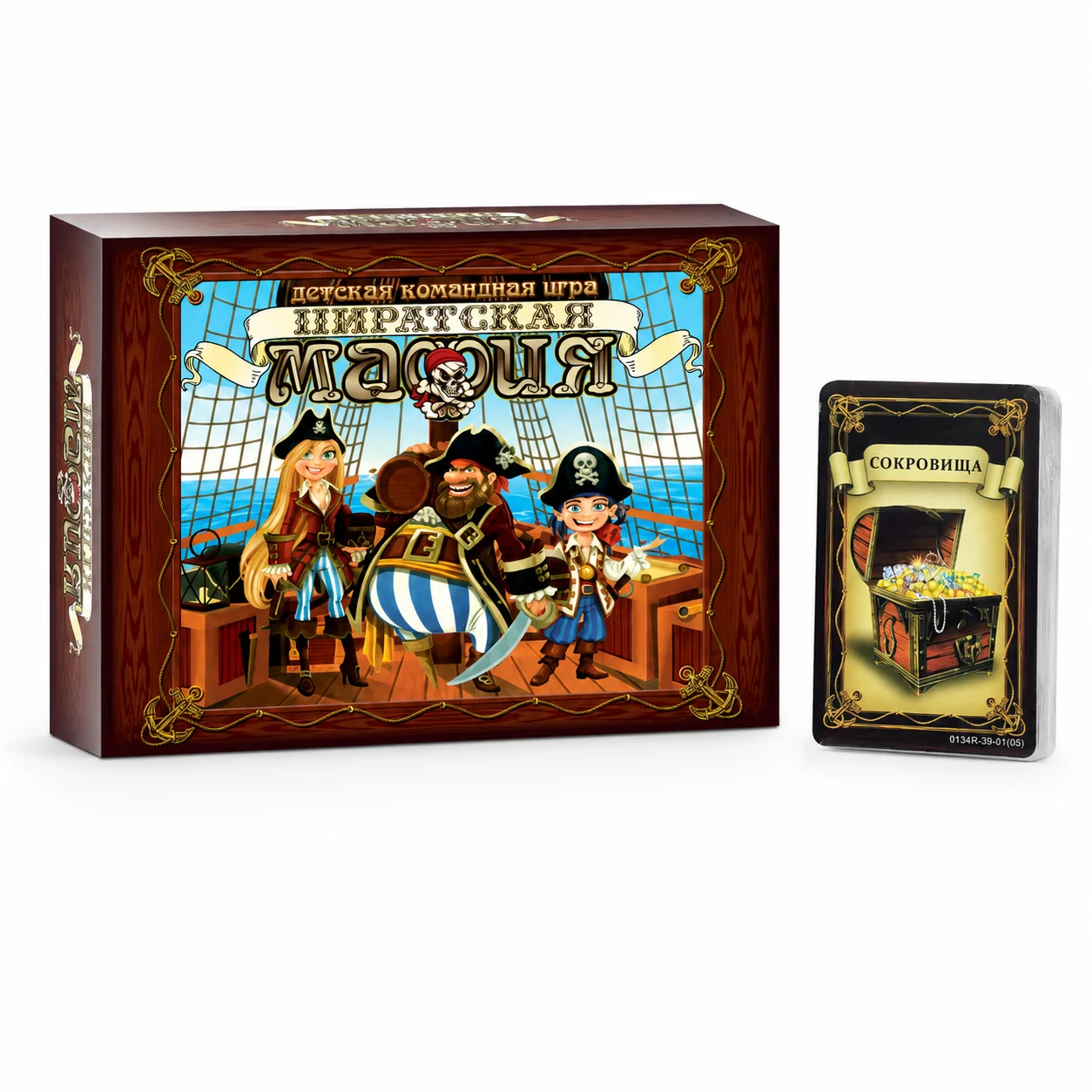 Board Game Pirates - لعبة بطاقات بيرات مافيا للأطفال، لعبة