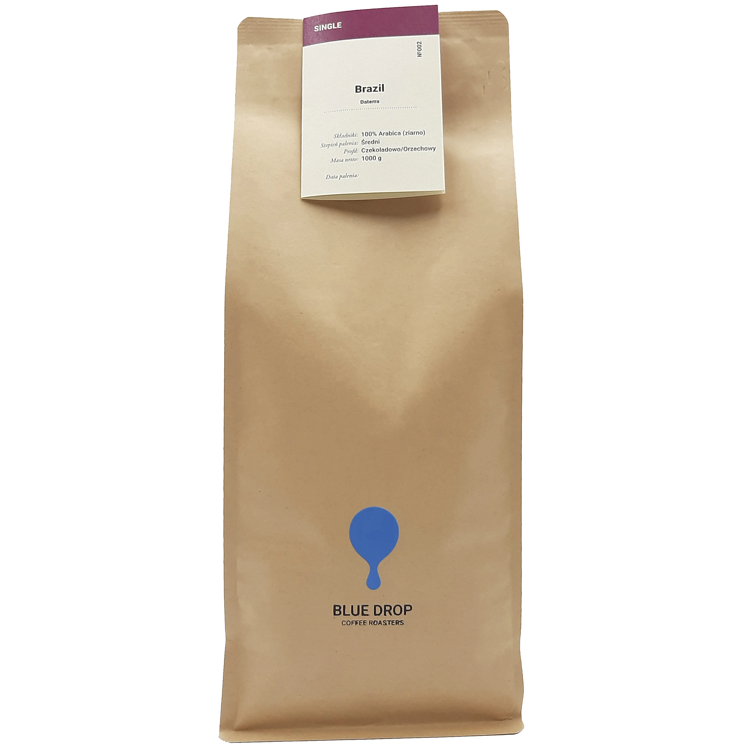 Kawa ziarnista Blue Drop  1kg DATERRA Arabika Świeżo Palona