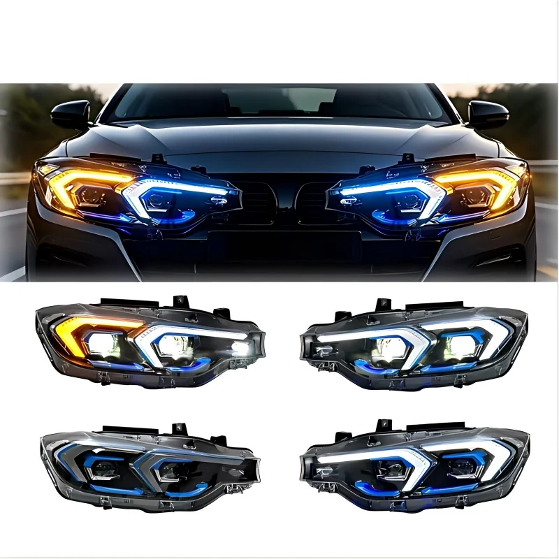 

Laser Headlights Assembly for BMW 3 Series F30 F35 2012-2018 Upgrade to 2024 Style LED Headlamp with DRL Plug and Play