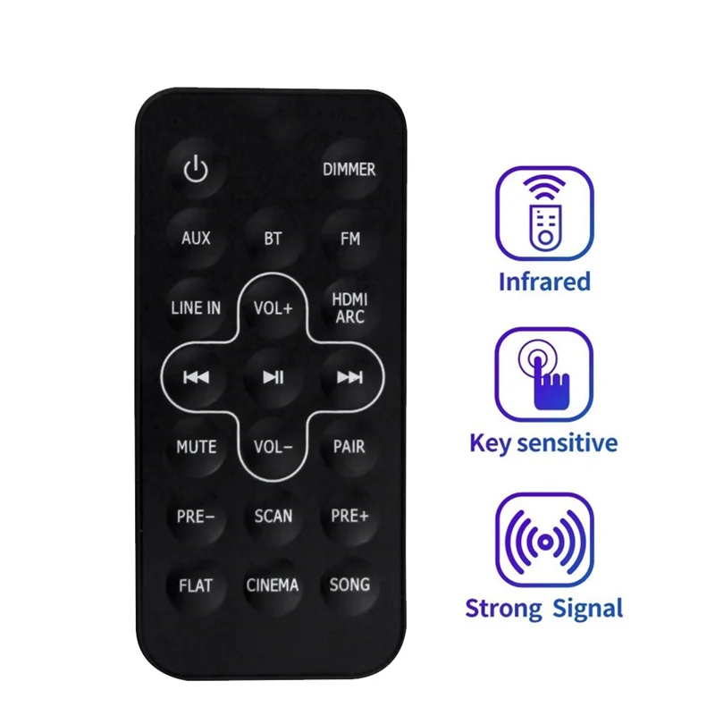 Advanced 1 Piece Replace Remote Control For  STV202CN Audio Soundbar Player Controller Replacement Accessories