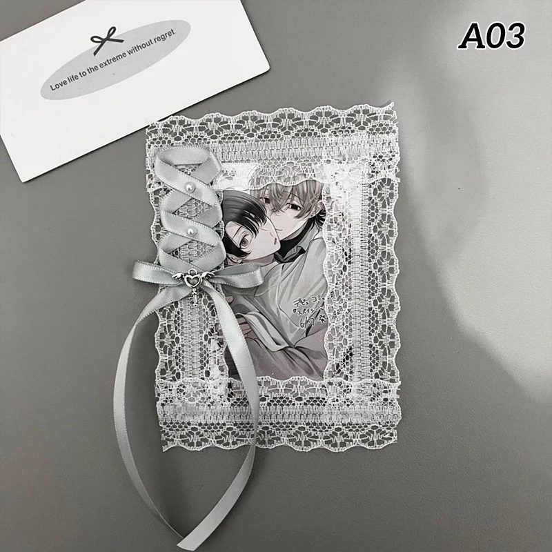 

Ins Card Case Lace Finished Product Original Guka Student Schoolbag Pendant High Appearance Level Small Card Instant School Card