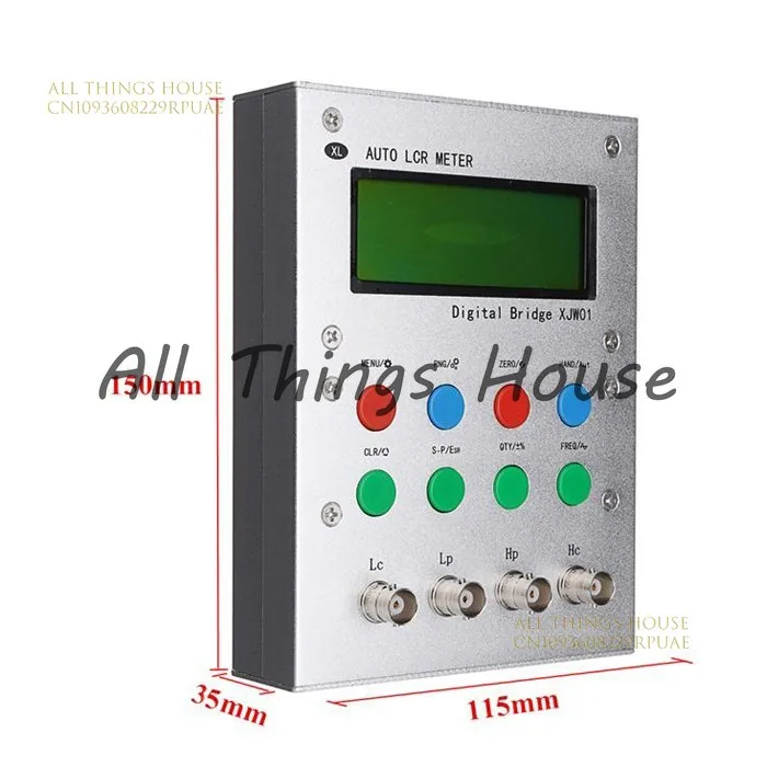 

XJW01 digital bridge 0.3% L/CR tester resistance, inductance, capacitance, ESR Meter, finished product. with Metal case