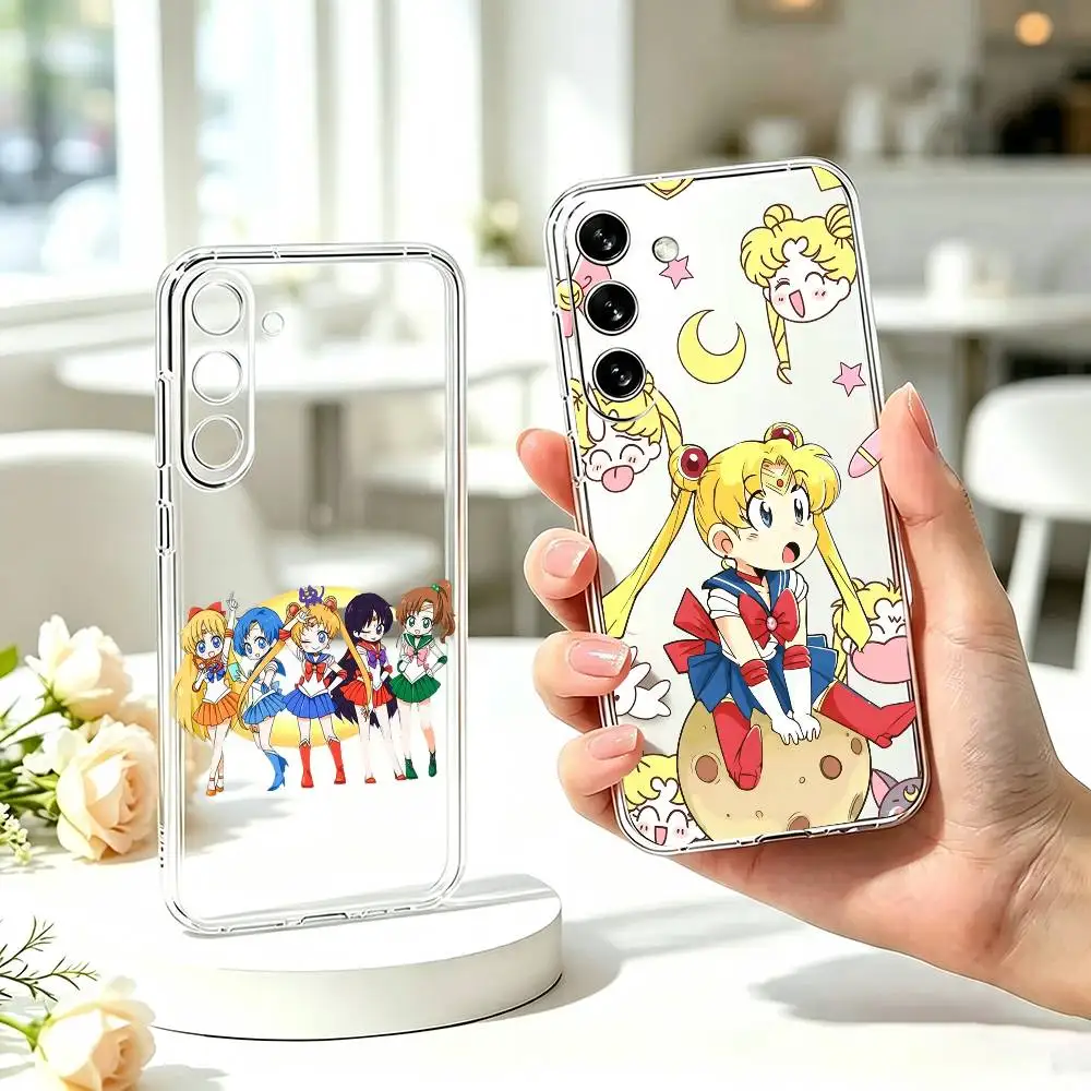 Anime  A-Sailor Moon  Phone Case For SamsungA10,12,20,21S,30,31,40,50,51,52,70,71 Transparent Cover