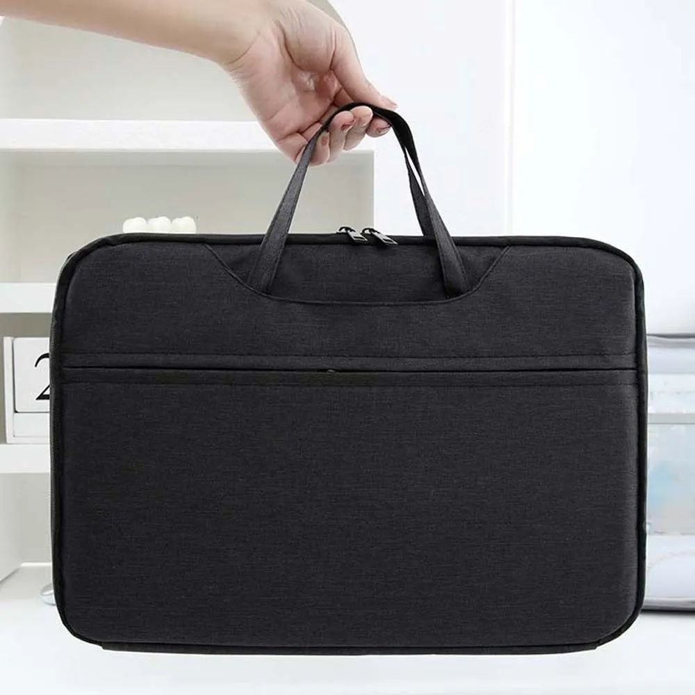 

Сумка для ноутбука из ткани Оксфорд, однотонная, 13,3 дюйма/15,6 дюйма, сумка для хранения компьютера, фиксированная лямка для предотвращения царапин