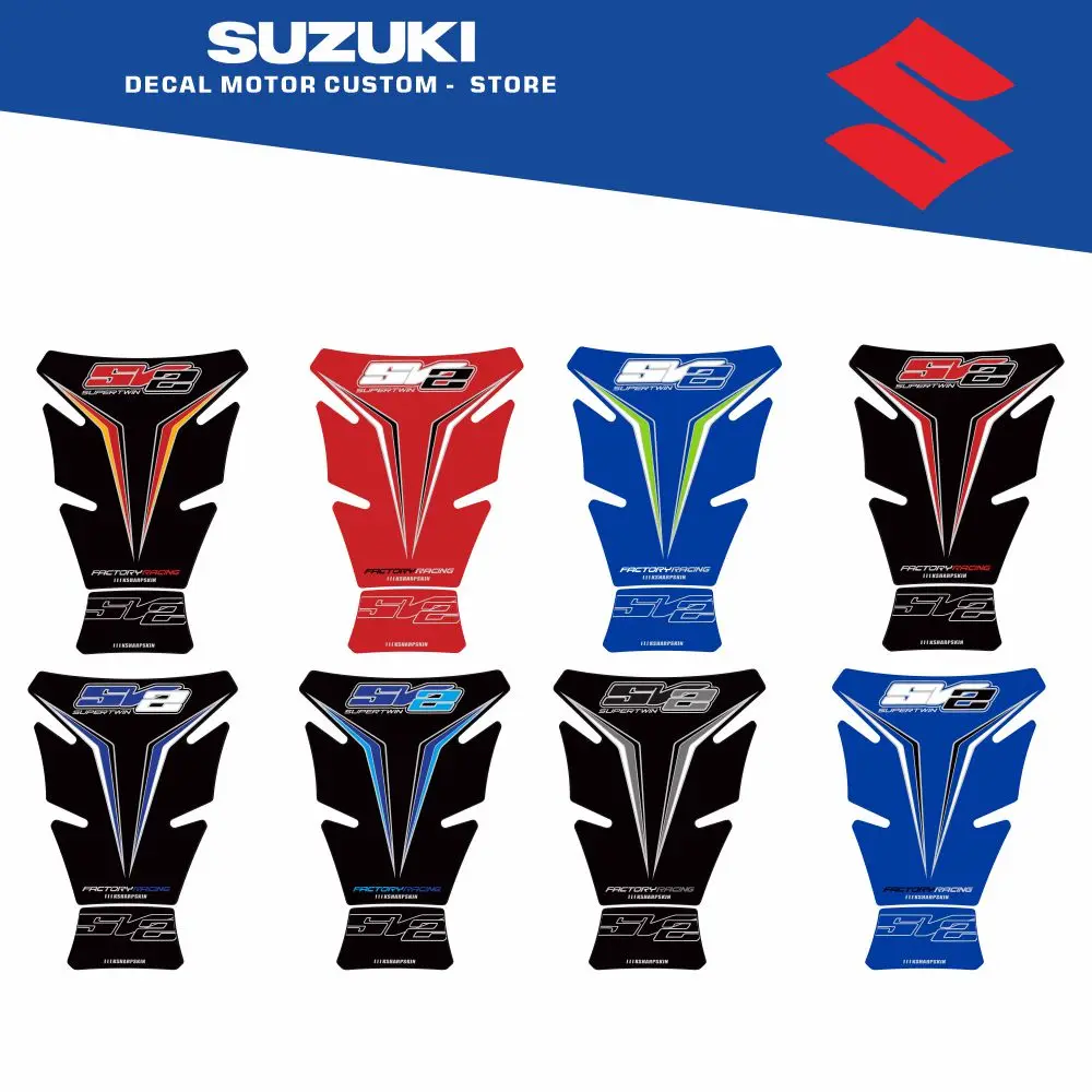 

Мотоциклетные противоскользящие накладки на бак, боковые тяговые накладки, защитные наклейки, комплект наклеек для Suzuki SV650 SV1000/S 2003-2013