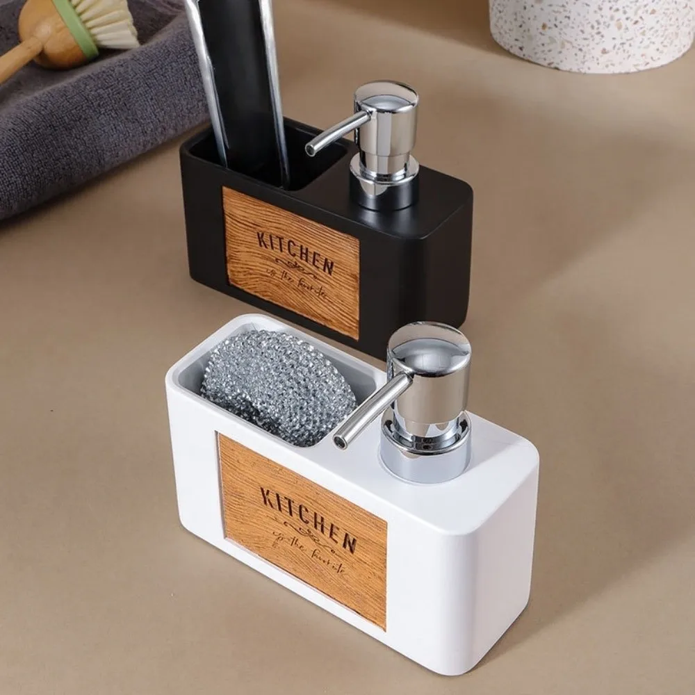 

Multifunctional Pump Head Kitchen Soap Dispenser 160ml Sink Organizer Sponge Holder Press ABS Liquid Soap Dispenser Bathroom