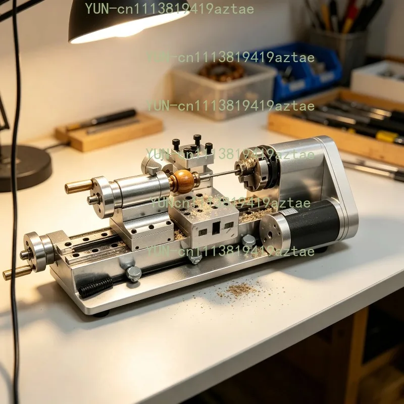 DIY Mini Desktop Lathe Machine Small Metal Wood Turning Tool For Model Making And Scientific Experiment Project
