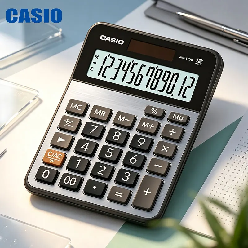 CASIO MX-120B/GX-120B/DX-120B High-end office computer for financial accounting with dual-screen display and silent design