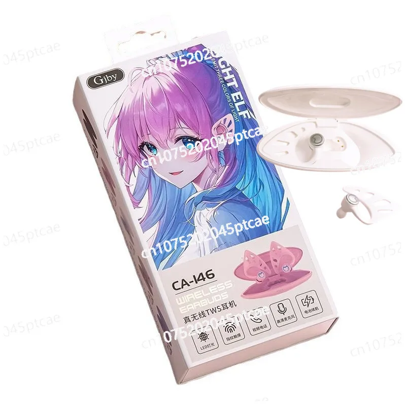 لـ OPPO Apple Huawei VIVO True سماعة بلوتوث لاسلكية ثنائية الأبعاد آذان القط قزم الأذن معلقة للحد من الضوضاء #6