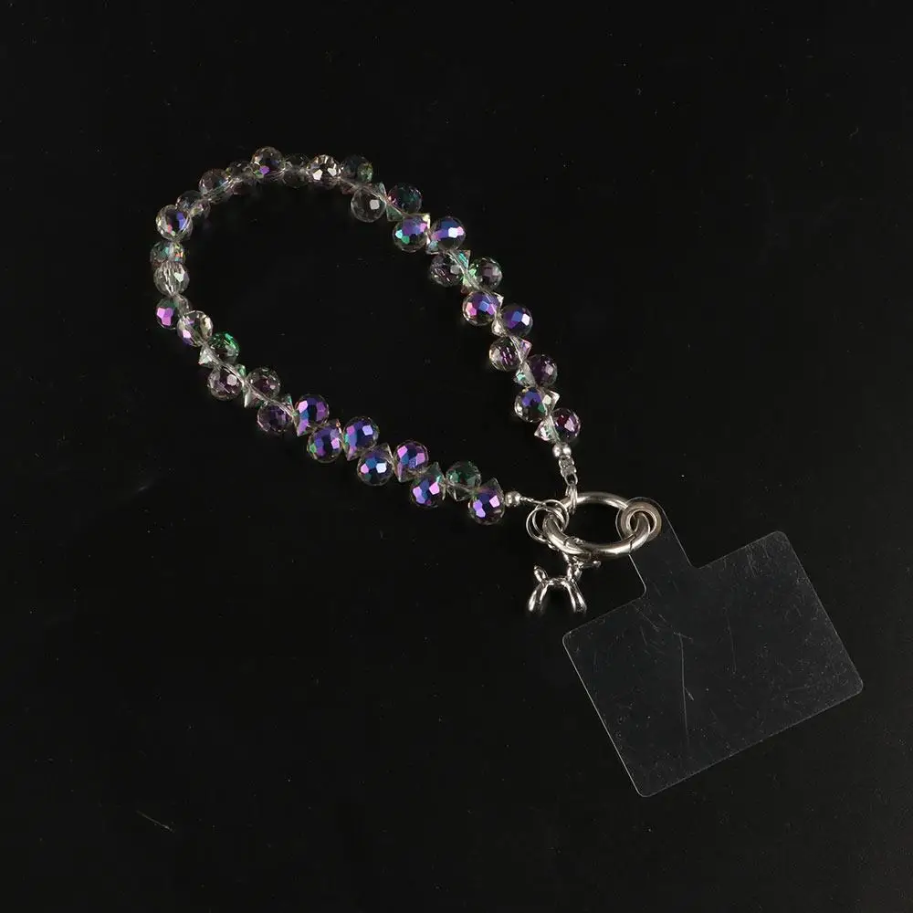 

With Dog Crystal Bead Phone Strap Color Rhinestone Anti Loss Cell Phone Chain Wrist Chain Luxury Mobile Phone Lanyard