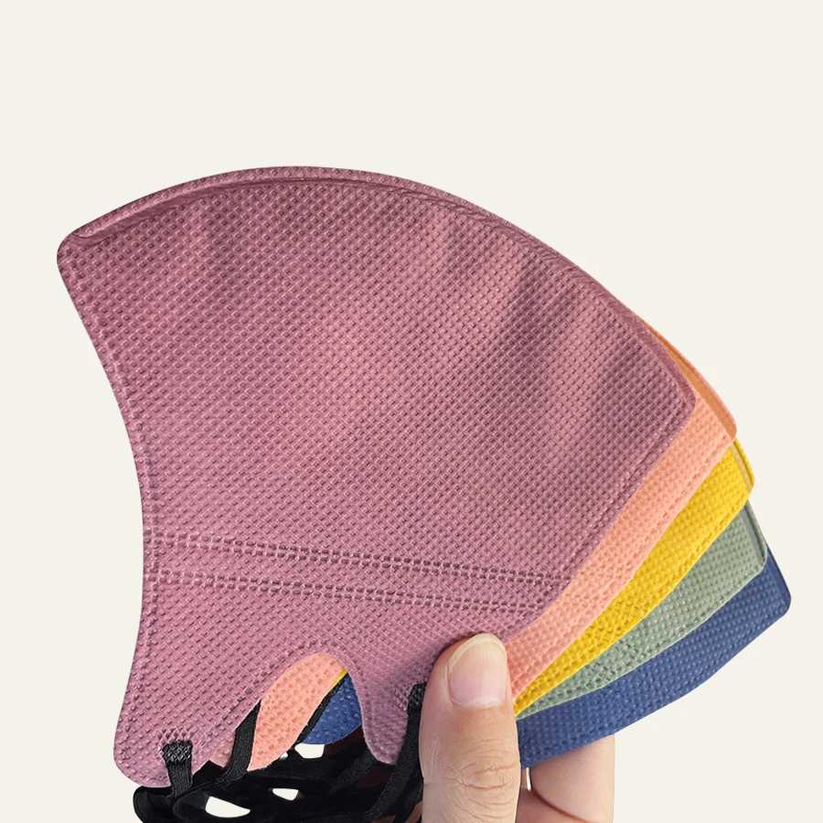 KN95 Maks Adult Disposable FFP2 Masks Morandi Color 3D Black Dust Fabric Masks For Adult Women Reuse FFP2 Masks