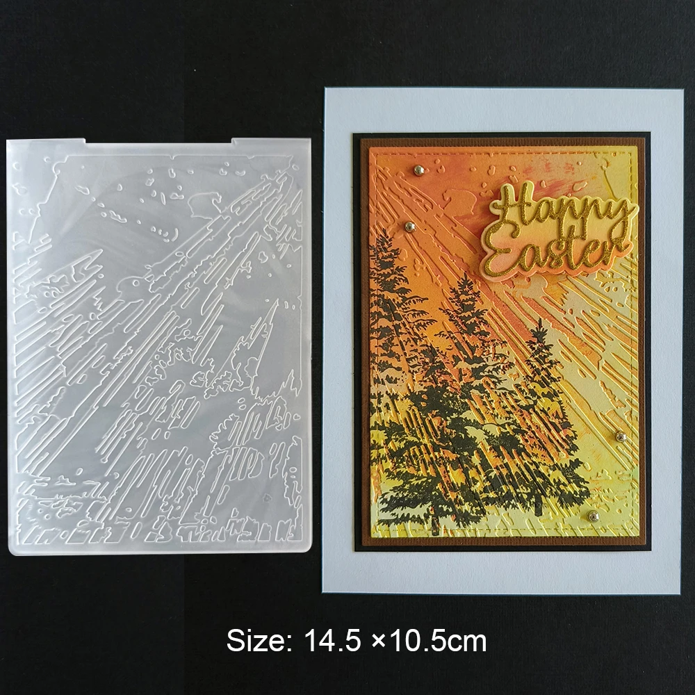 New style Vacation/Raindrops/Bricks/Leaves Embossing Folder For DIY Paper Card Decoration Scrapbooking