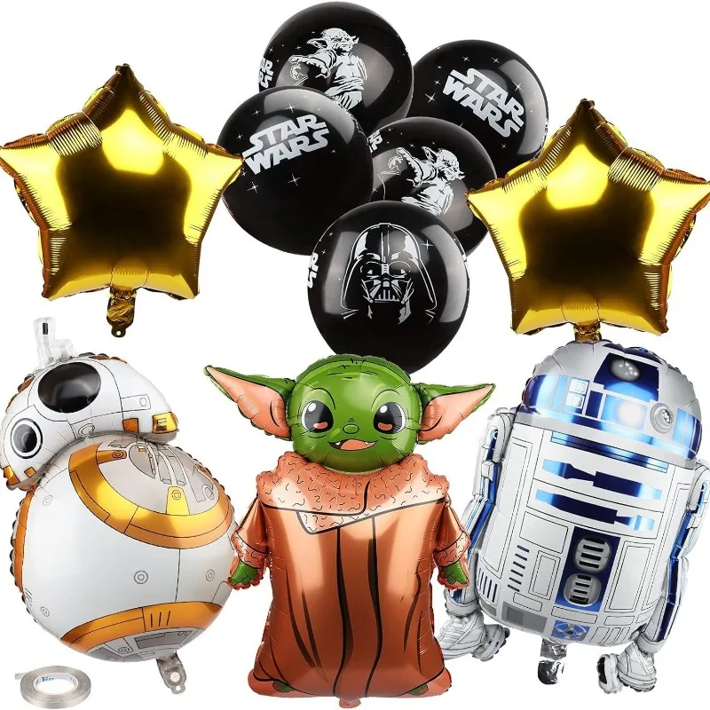 Hasbro Star Wars Balloon Birthday Party Decor Cartoon Latex Aluminum Film Balloon Baby Shower Party Supplies Childrens Toy Gifts