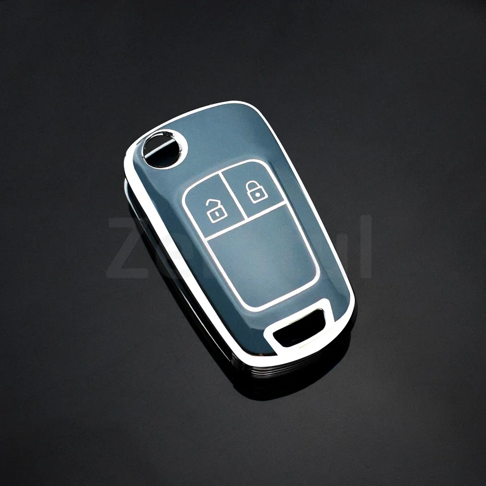 2 Button Auto Car Shell Fob For Opel Astra Corsa Meriva Zafira Antara J For Chevrolet Cruze Aveo Trax Key Cover Case Accessories