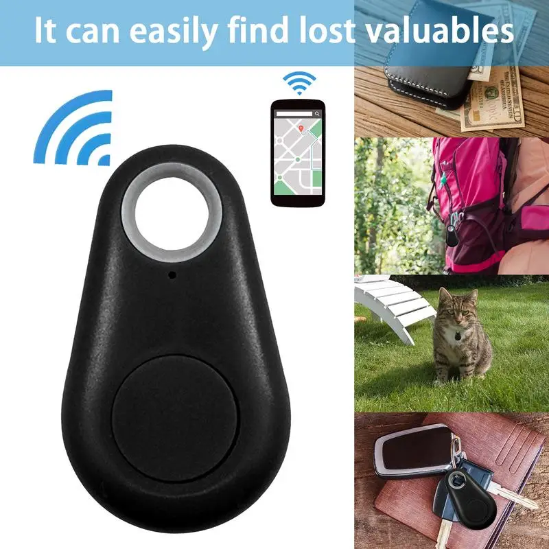 Pet Smart GPS Tracker Mini Anti-Lost Waterproof Bluetooths Locator Tracer For Pet Dog Cat Kids Car Wallet Key Collar Accessories