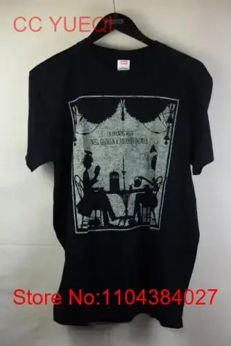 Neil Gaiman Amanda Palmer MEDIUM ConcerT T Shirt Preowned long or short sleeves