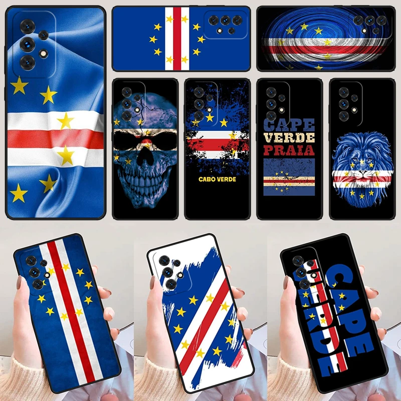 Cape Verde Flag Coat of Arms For Samsung Galaxy A52 A72 A73 A20e A21S A50 A70 A11 A12 A42 A31 A40 A51 A71 A32 A80 A91 Phone Case