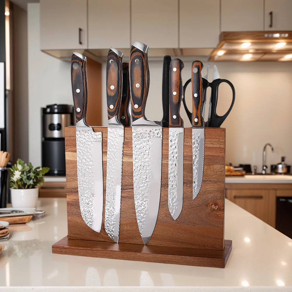 Magnetic Block Double-Sided Wooden Holder Set Holder Stand with Strong Enhanced Magnets for Counter Top - view 7