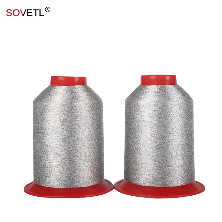 100D/3 Carbon Fiber Anti-static Thread Conductive Yarn for Sewing