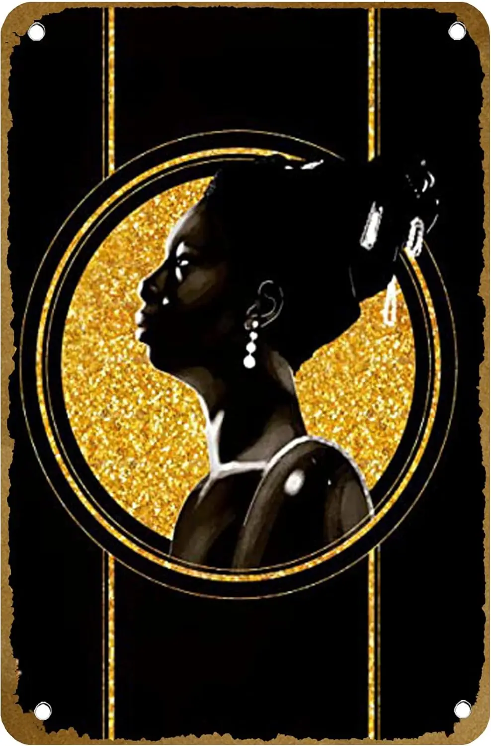 Design Nina Simone Poster Vintage Metal Tin sign Logo Family Club Bar Cafe Bedroom Art Wall Decoration Gift 8x12 inches