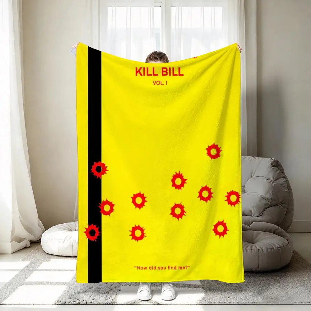Kill Bill 2 Throw 320g Throw 1pc Flannel Blanket Soft Lightweight Warm Cozy For Bedroom Sofa Bed